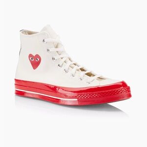 NWOT Comme des Garçons PLAY x Converse Chuck 70 High-Top Sneakers